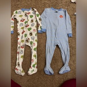 Disney Toy Story Blue Striped Print Footies